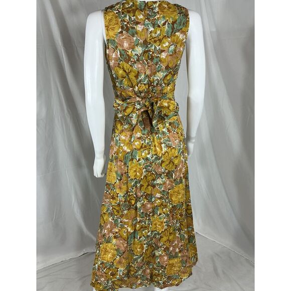 Faithfull The Brand Venere Midi Dress In Junie Yellow S - Picture 3 of 3